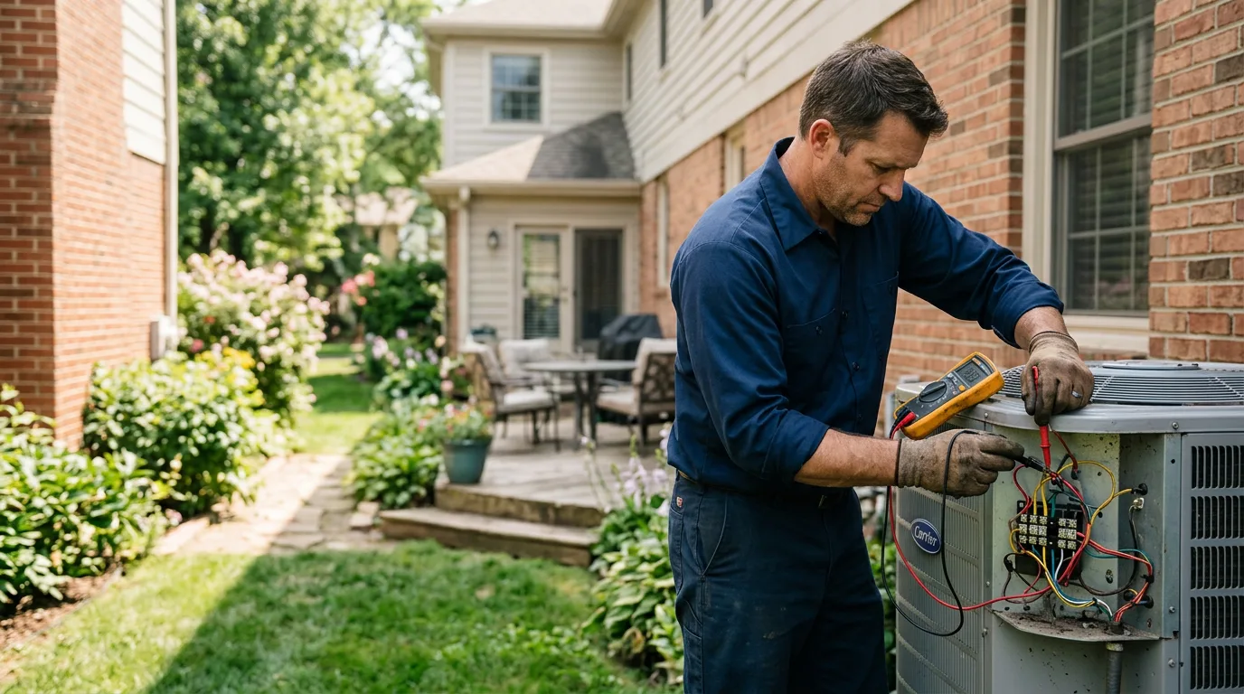 HVAC technician working near Rosebush, MI